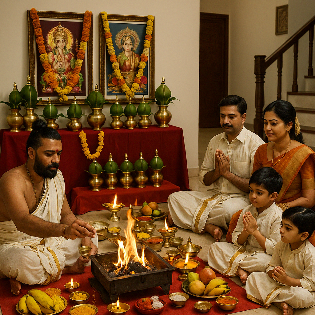 Family Shanti Yajna hawan reference